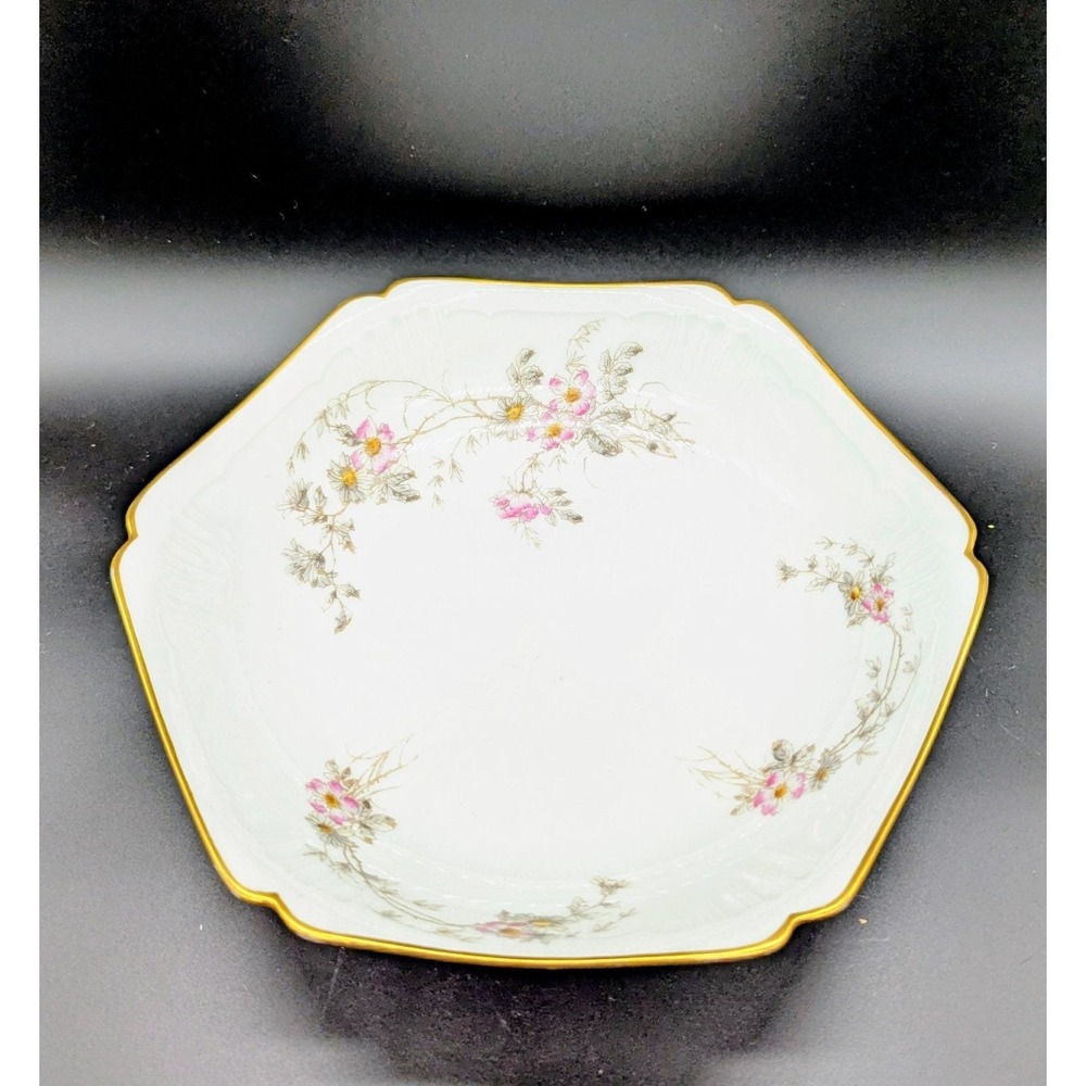 Vintage Octagonal CFH/GDM Haviland Limoges Porcelain Vegetable Serving Bowl‎ 9"